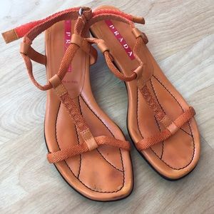 PRADA Kitten Heel Sandals Made in Italy